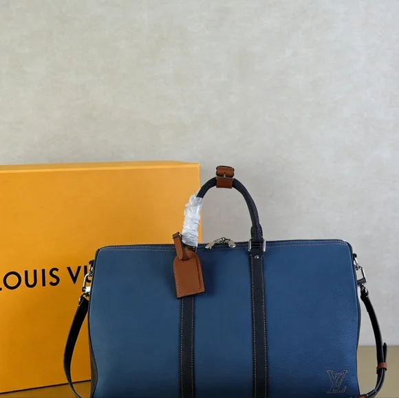 Louis Vuitton Keepall Bandoulière 50 Taurillon Blue - Picture 6 of 6